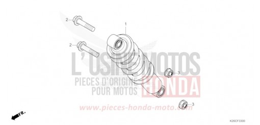 REAR CUSHION MSX125AR de 2024
